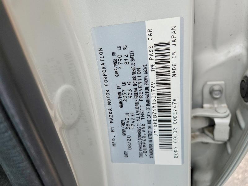 Aukcja sprzedaży 2021 Mazda Cx-3, vin: JM1DKDB76M1501729, numer aukcji: 58331666