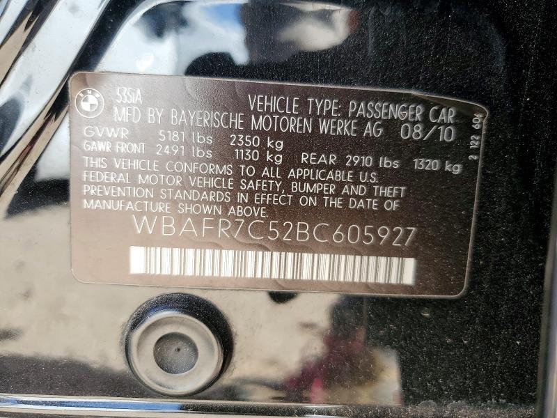 Aukcja sprzedaży 2011 Bmw 535, vin: WBAFR7C52BC605927, numer aukcji: 85610245