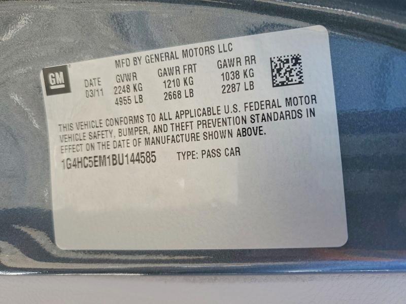 Aukcja sprzedaży 2011 Buick Lucerne, vin: 1G4HC5EM1BU144585, numer aukcji: 57559366
