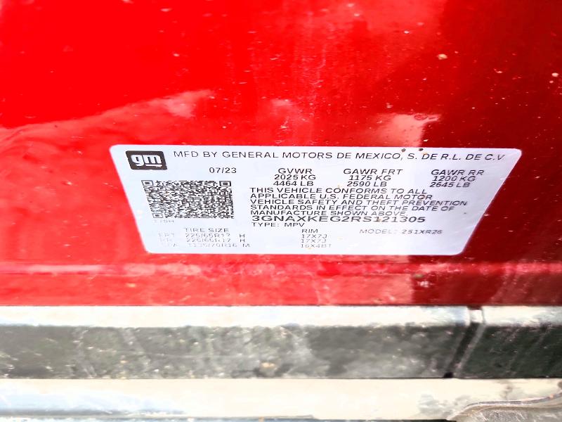 Продажа на аукционе авто 2024 Chevrolet Equinox, vin: 3GNAXKEG2RS121305, номер лота: 55905576