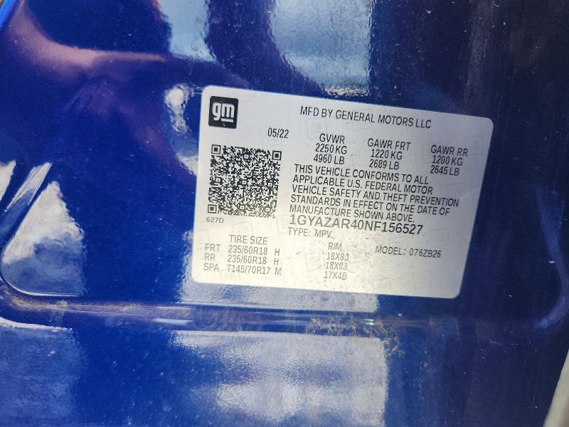 Aukcja sprzedaży 2022 Cadillac Xt4, vin: 1GYAZAR40NF156527, numer aukcji: 57660226