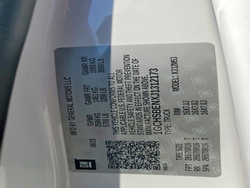 Продаж на аукціоні авто 2018 Chevrolet Colorado, vin: 1GCHSBENXJ1312173, номер лоту: 56803766