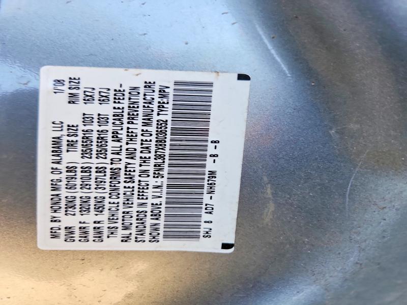 Продаж на аукціоні авто 2008 Honda Odyssey, vin: 5FNRL387X8B036552, номер лоту: 55730836