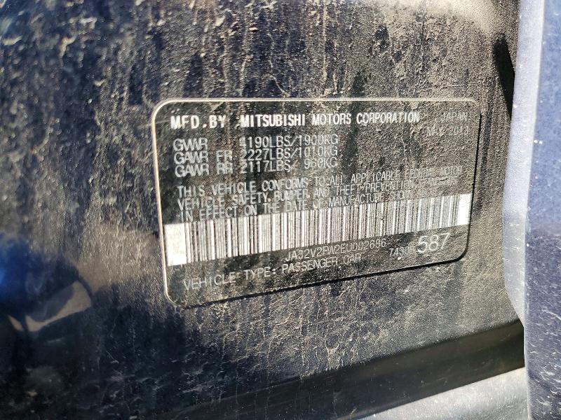 Aukcja sprzedaży 2014 Mitsubishi Lancer, vin: JA32V2FW2EU002686, numer aukcji: 57626186
