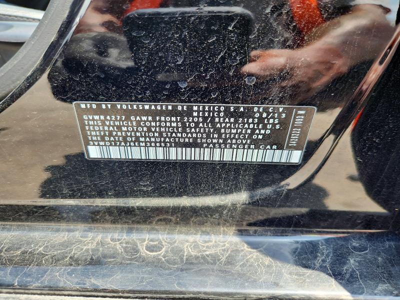 58459866 :رقم المزاد ، 3VWD17AJ6EM366531 vin ، 2014 Volkswagen Jetta مزاد بيع
