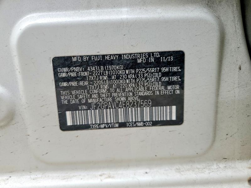 Продаж на аукціоні авто 2014 Subaru Xv Crosstrek, vin: JF2GPAVC4E8237569, номер лоту: 55933786