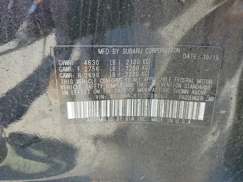 Продаж на аукціоні авто 2020 Subaru Legacy, vin: 4S3BWAC61L3009001, номер лоту: 55863376