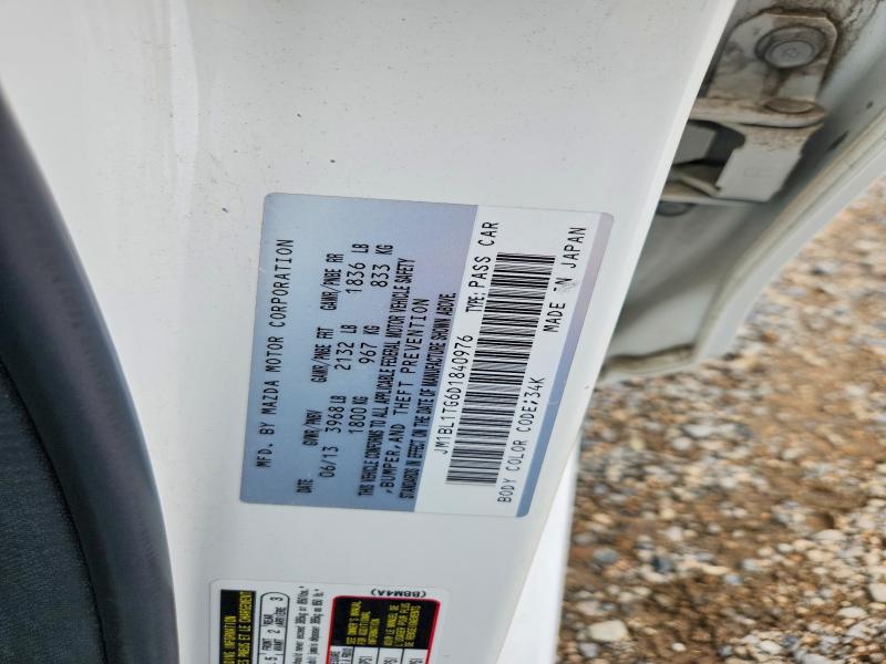 Продаж на аукціоні авто 2013 Mazda 3, vin: JM1BL1TG6D1840976, номер лоту: 55651476