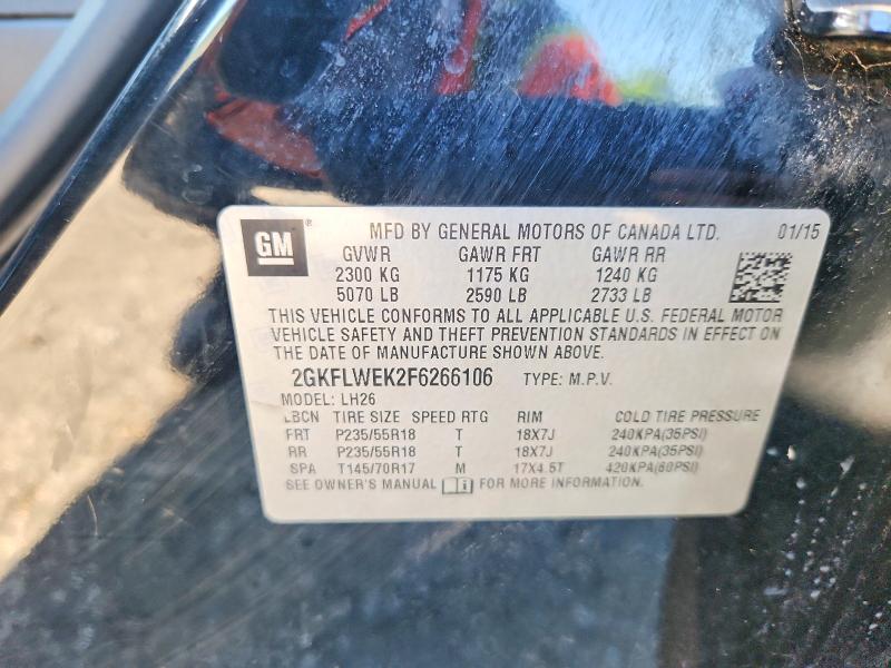 Продажа на аукционе авто 2015 Gmc Terrain, vin: 2GKFLWEK2F6266106, номер лота: 57531706