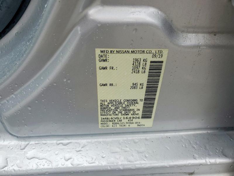 Продажа на аукционе авто 2020 Nissan Altima, vin: 1N4BL4CV0LC164906, номер лота: 57505676