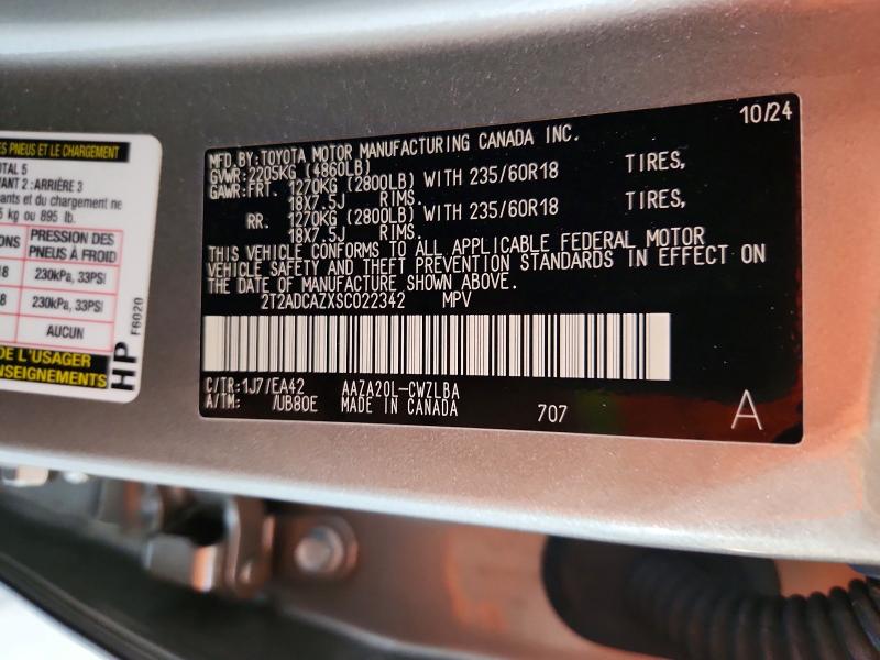 Продажа на аукционе авто 2025 Lexus Nx, vin: 2T2ADCAZXSCO22342, номер лота: 57183606