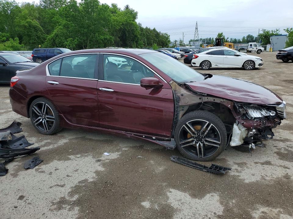 56145906 :رقم المزاد ، 1HGCR2F05HA802265 vin ، 2017 Honda Accord مزاد بيع