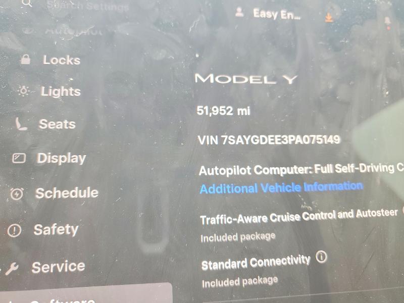 2023 Tesla Model Y მანქანა იყიდება აუქციონზე, vin: 7SAYGDEE3PA075149, აუქციონის ნომერი: 85987015