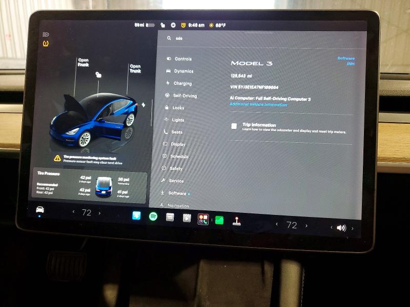 Продаж на аукціоні авто 2022 Tesla Model 3, vin: 5YJ3E1EA7NF189664, номер лоту: 54694456