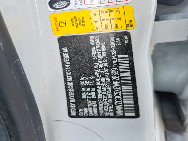 Продаж на аукціоні авто 2014 Mini Cooper, vin: WMWZC3C5XEWP28899, номер лоту: 58819626