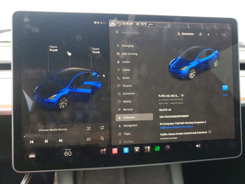 58291136 :رقم المزاد ، 7SAYGAEE3PF618601 vin ، 2023 Tesla Model Y مزاد بيع