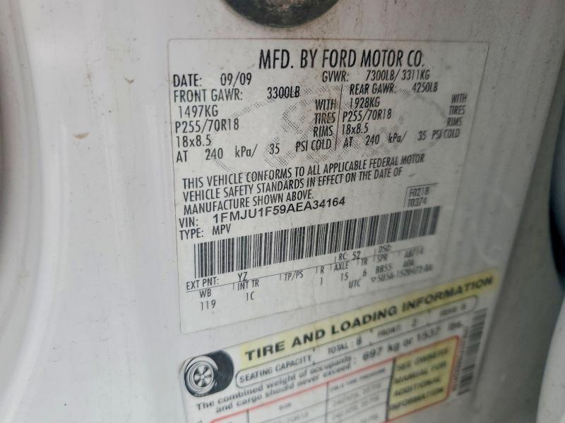55779956 :رقم المزاد ، 1FMJU1F59AEA34164 vin ، 2010 Ford Expedition مزاد بيع