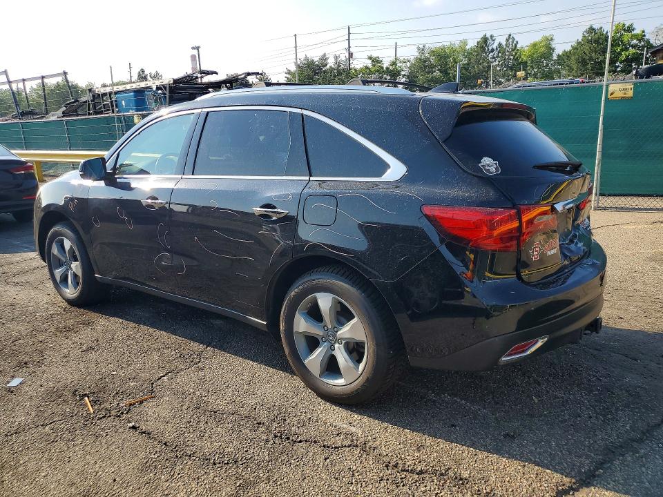 2016 Acura Mdx მანქანა იყიდება აუქციონზე, vin: 5FRYD4H2XGB034512, აუქციონის ნომერი: 58011326