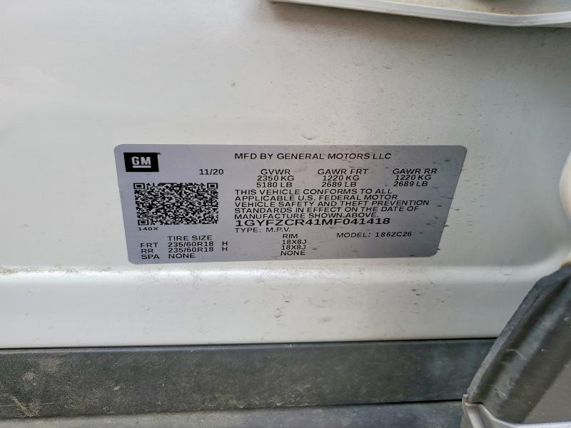 Продаж на аукціоні авто 2021 Cadillac Xt4, vin: 1GYFZCR41MF041418, номер лоту: 55421136