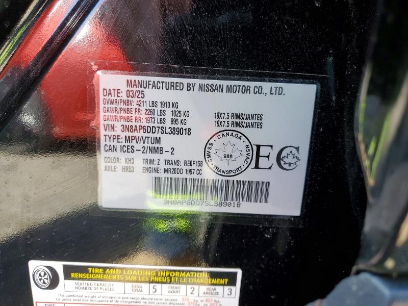 Продаж на аукціоні авто 2025 Nissan Kicks, vin: 3N8AP6DD7SL389018, номер лоту: 57138136