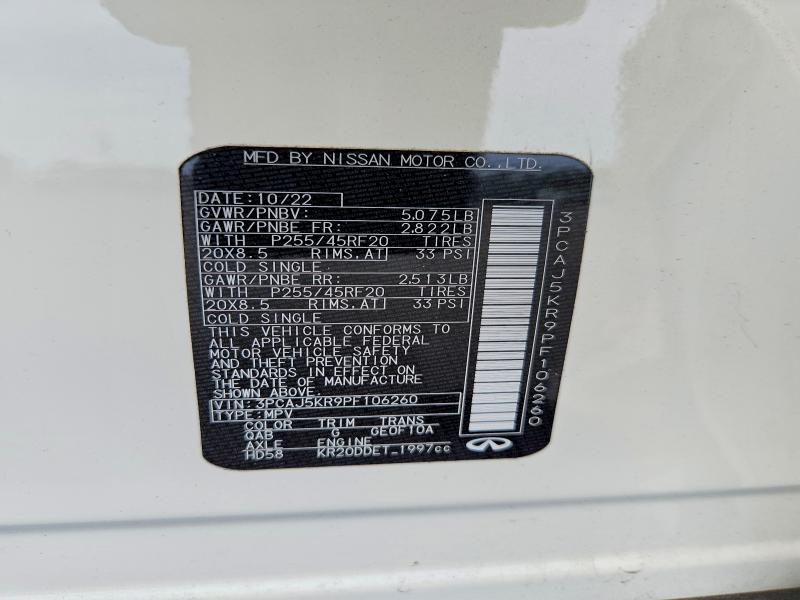 Продаж на аукціоні авто 2023 Infiniti Qx55, vin: 3PCAJ5KR9PF106260, номер лоту: 56689136