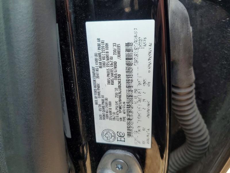 Продаж на аукціоні авто 2020 Ford Escape, vin: 1FMCU9H63LUB26330, номер лоту: 58930176