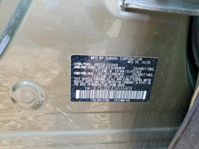 Продажа на аукционе авто 2025 Subaru Forester, vin: JF2SLDDC4SH555809, номер лота: 56761146