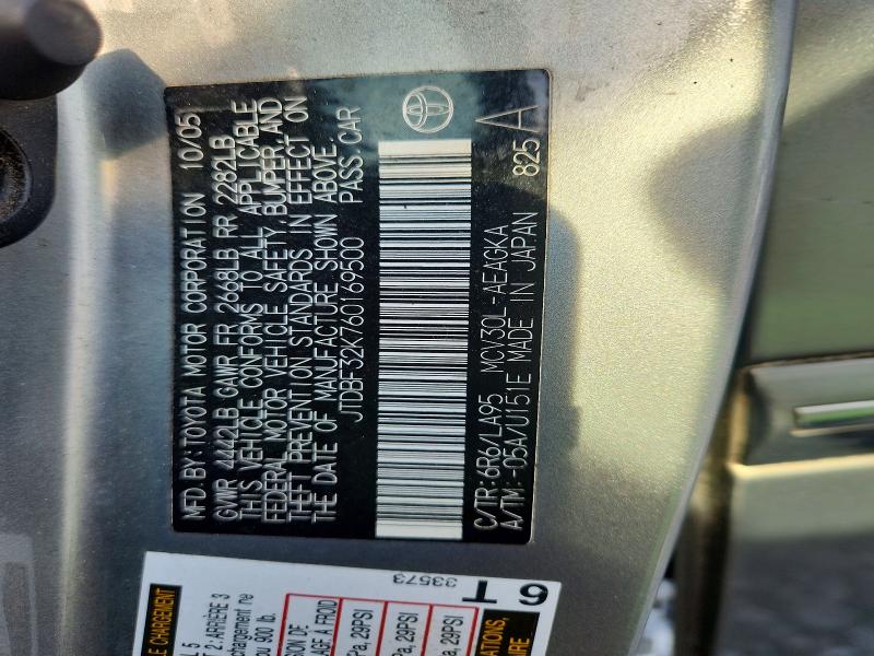 Aukcja sprzedaży 2006 Toyota Camry, vin: JTDBF32K760169500, numer aukcji: 58804256