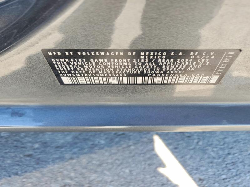 2024 Volkswagen Jetta მანქანა იყიდება აუქციონზე, vin: 3VW5M7BU1RM096456, აუქციონის ნომერი: 57972106