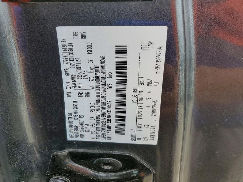 Aukcja sprzedaży 2019 Ford F150, vin: 1FTMF1EB1KKE14489, numer aukcji: 57232216