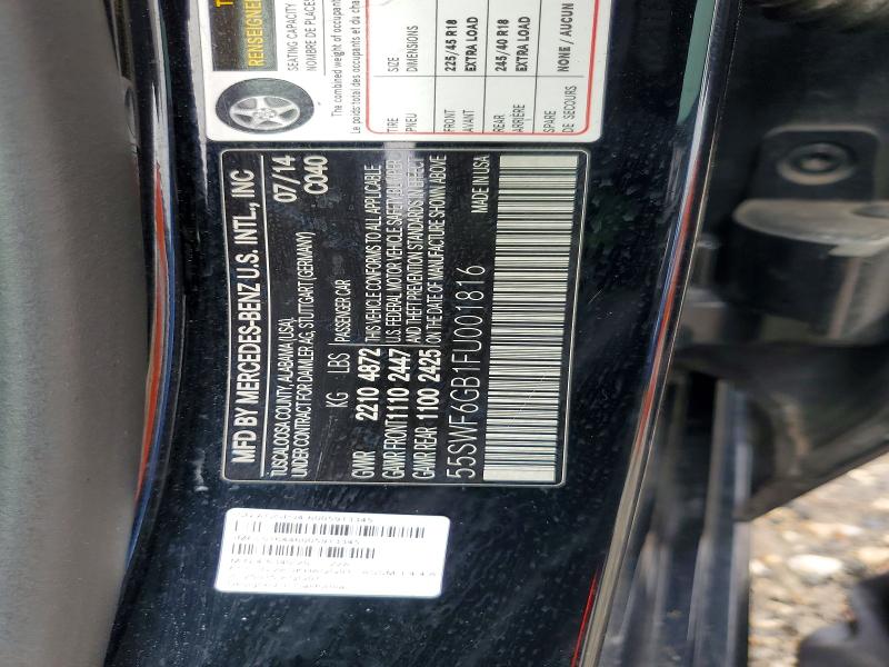 Aukcja sprzedaży 2015 Mercedes-benz C, vin: 55SWF6GB1FU001816, numer aukcji: 57642466