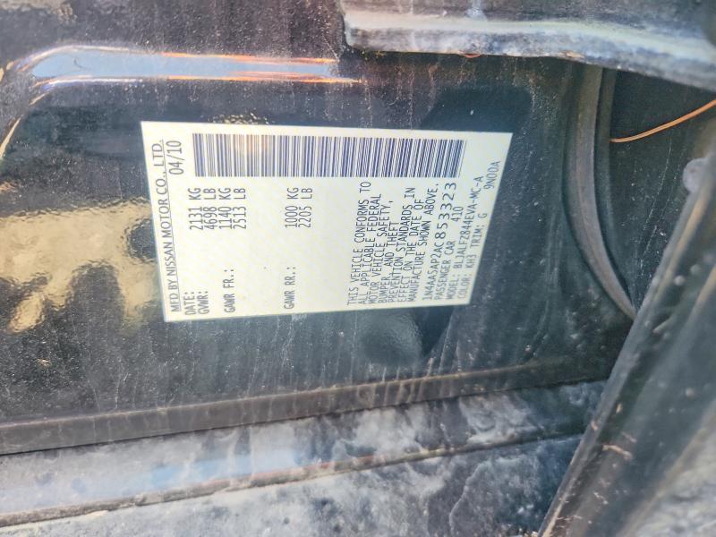 55649666 :رقم المزاد ، 1N4AA5AP2AC853323 vin ، 2010 Nissan Maxima مزاد بيع