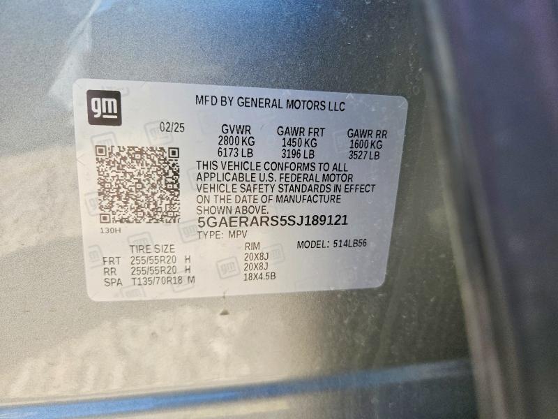 Aukcja sprzedaży 2025 Buick Enclave, vin: 5GAERARS5SJ189121, numer aukcji: 57507336