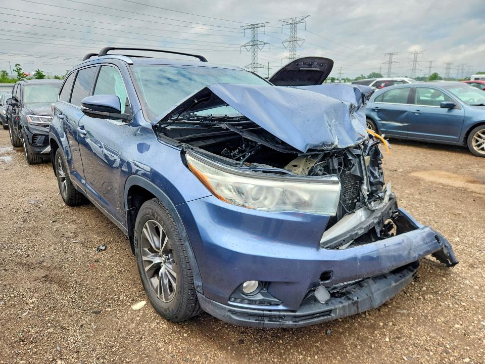 Aukcja sprzedaży 2016 Toyota Highlander, vin: 5TDJKRFH5GS290243, numer aukcji: 58447576