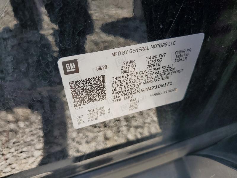 2021 Cadillac Xt5 მანქანა იყიდება აუქციონზე, vin: 1GYKNGRS2MZ108171, აუქციონის ნომერი: 58640716