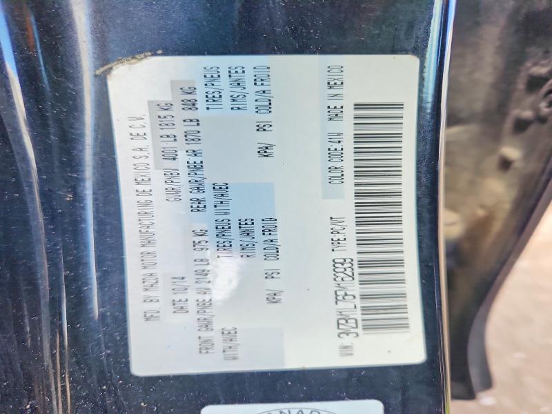 56712566 :رقم المزاد ، 3MZBM1L76FM162939 vin ، 2015 Mazda 3 مزاد بيع