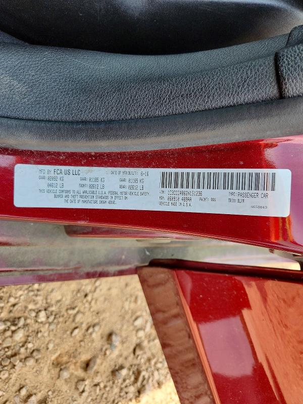 Aukcja sprzedaży 2016 Chrysler 200, vin: 1C3CCCAB6GN191236, numer aukcji: 56623896