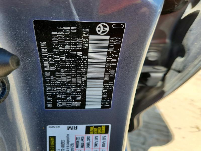 Aukcja sprzedaży 2021 Toyota Corolla, vin: 5YFEPMAE4MP227478, numer aukcji: 57638406