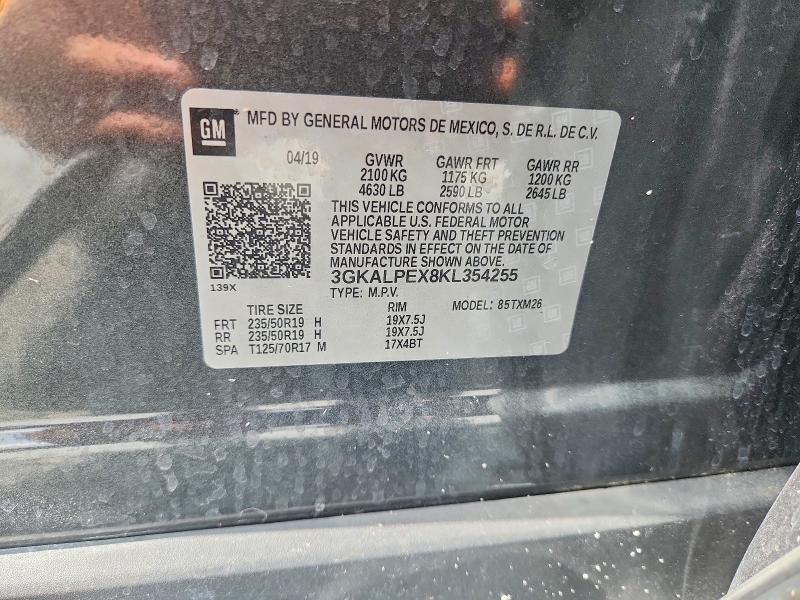 Продаж на аукціоні авто 2019 Gmc Terrain, vin: 3GKALPEX8KL354255, номер лоту: 58184286