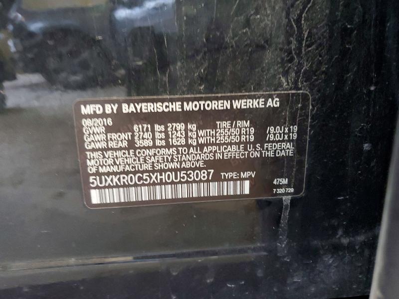 Aukcja sprzedaży 2017 Bmw X5, vin: 5UXKR0C5XH0U53087, numer aukcji: 56854136