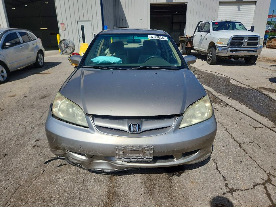 2005 Honda Civic მანქანა იყიდება აუქციონზე, vin: 2HGES26785H544427, აუქციონის ნომერი: 59216366