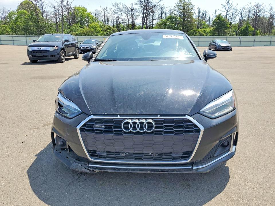 2022 Audi A5 მანქანა იყიდება აუქციონზე, vin: WAUABCF59NA009975, აუქციონის ნომერი: 57024566