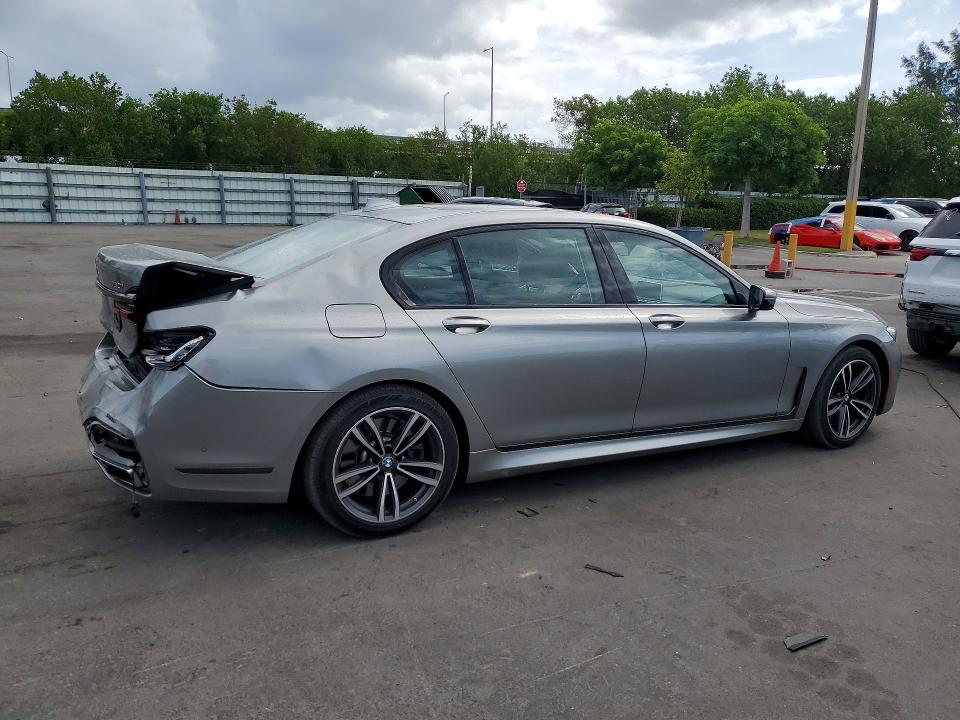 2021 Bmw 750 მანქანა იყიდება აუქციონზე, vin: WBA7U2C0XMCF49980, აუქციონის ნომერი: 57741326