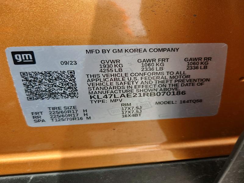 Aukcja sprzedaży 2024 Buick Envista, vin: KL47LAE21RB070186, numer aukcji: 56511546