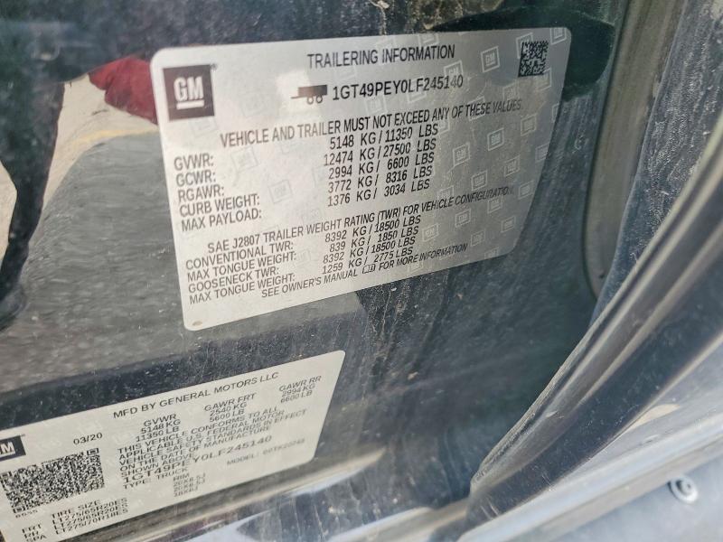 Продажа на аукционе авто 2020 Gmc Sierra, vin: 1GT49PEY0LF245140, номер лота: 58218546
