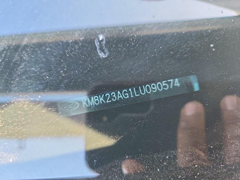 57502476 :رقم المزاد ، KM8K23AG1LU090574 vin ، 2020 Hyundai Kona مزاد بيع