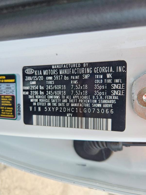 Aukcja sprzedaży 2020 Kia Telluride, vin: 5XYP2DHC1LG073066, numer aukcji: 57691766