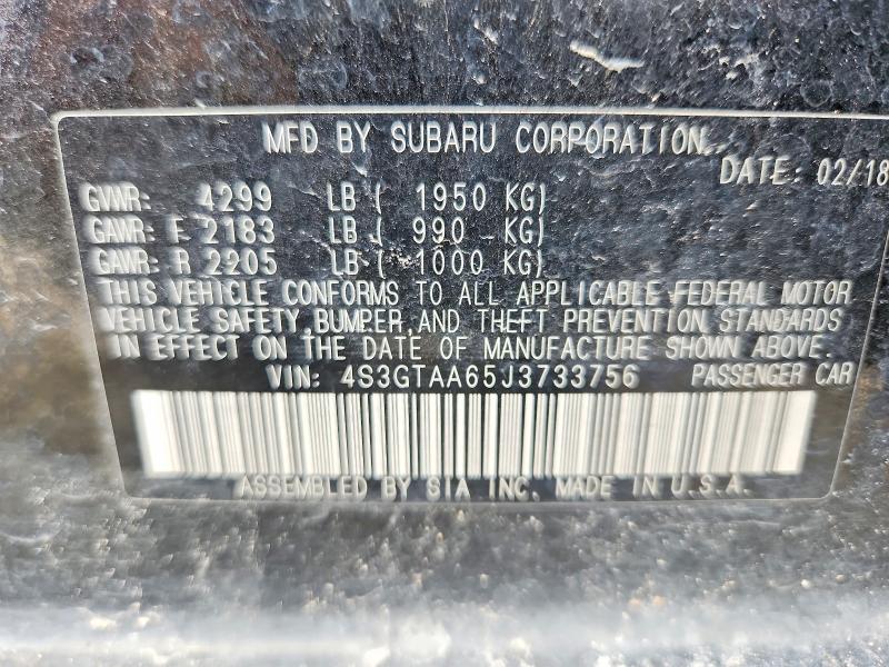 Продаж на аукціоні авто 2018 Subaru Impreza, vin: 4S3GTAA65J3733756, номер лоту: 57916346