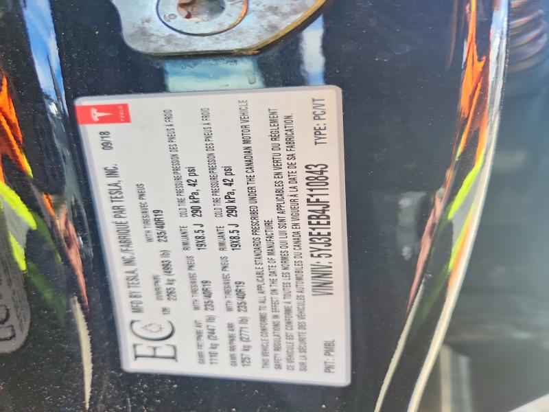 Продажа на аукционе авто 2018 Tesla Model 3, vin: 5YJ3E1EB4JF110843, номер лота: 55951996