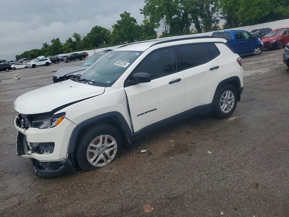 Продаж на аукціоні авто 2018 Jeep Compass, vin: 3C4NJCAB3JT208236, номер лоту: 58832256